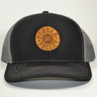 Powder Valley Hat Black Trucker Hat New Logo