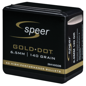 Speer .264 / 6.5MM 140 Gr Gold Dot Hollow Point (100)