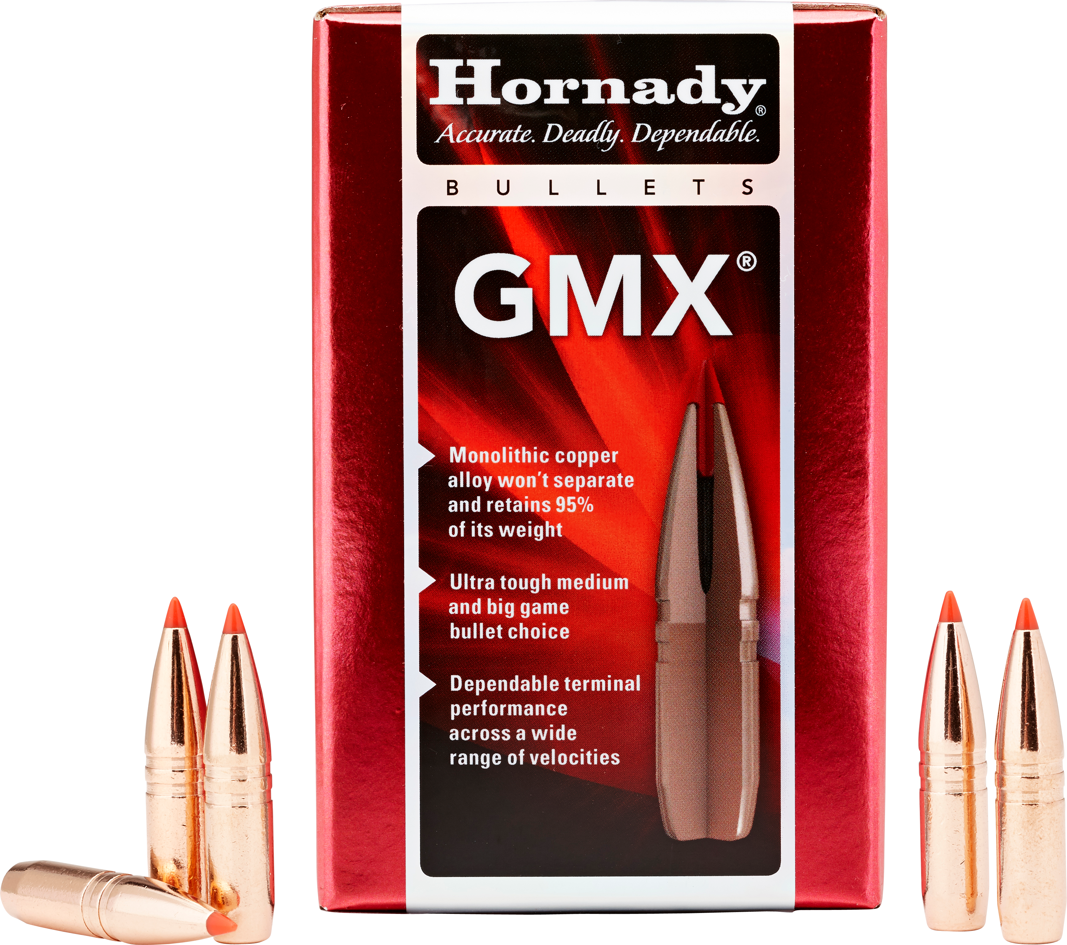 Hornady 6MM 90 Grain GMX (MonoFlex) .243 Diameter 50 Count Box