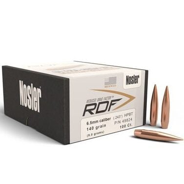 Nosler .264 / 6.5mm 140 Grain Hollow Point Boat Tail RDF (Reduced Drag Factor) (100)