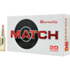 Hornady Match Ammunition 6mm ARC 108 Grain ELD Match Polymer Tipped Box of 20