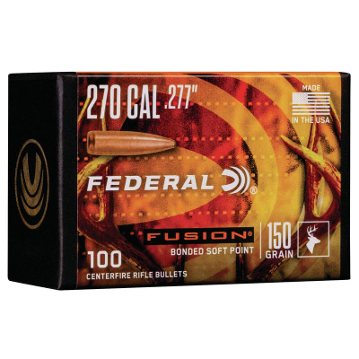 Federal .227 / 270 150 Grain Fusion Bonded SP Bullet (100 ct.)