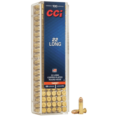 CCI 22 Long 29 Gr HV Copper-Plated RN (100)