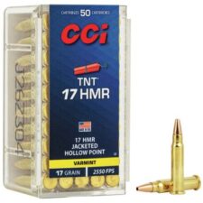 CCI Explosive Ammunition 17 HMR 17 Grain Jacketed Hollow Point Box of 50