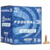 Federal Champion Ammunition 22 Long Rifle 36 Grain Plated Hollow Point Box of 525