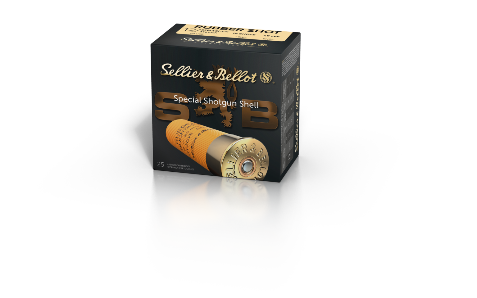 Sellier & Bellot Ammo 12ga Rubber Ball 1 ball (25 Rounds) Powder Valley