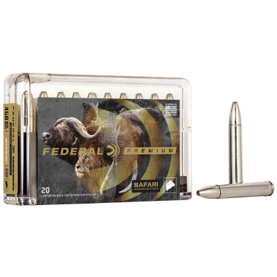 Federal 458 Win Mag 400 Gr Trophy Bonded Bear Claw (20 Rounds) Safari
