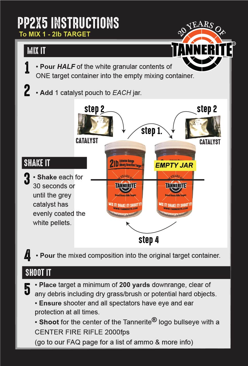 Tannerite ProPack 2lb (5 - 2 lb targets) - Image 2