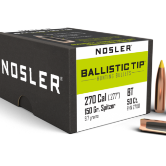 Nosler .277 Diameter 150 Grain Polymer Tip Ballistic Tip 50 Count Bullets