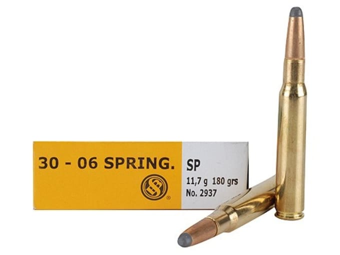 Sellier & Bellot Ammunition 30-06 Springfield 180 Grain Jacketed Soft ...