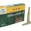 Sellier & Bellot Ammunition 8x57mm JS Mauser 196 Grain Jacketed Soft Point Box of 20