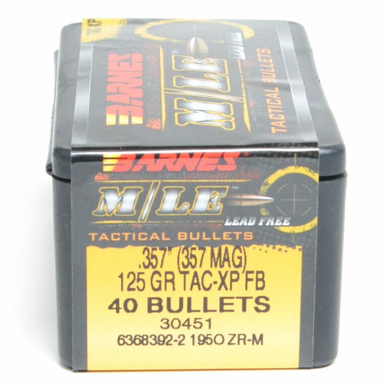 Barnes XPB Bullets 0.357 (38 Special, 357 Magnum) 125 Grain Jacketed