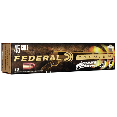 Federal Ammunition 45 Colt (Long Colt) 250 Grain Jacketed Hollow Point 20 Count