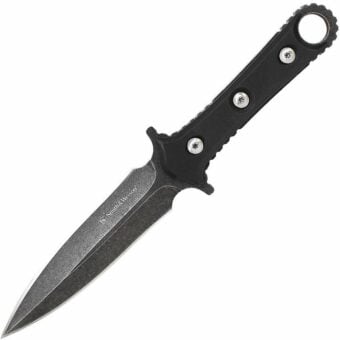 Smith & Wesson Knives SWF606 Fixed Blade Knife 4.5" Spear Point Plain Edge