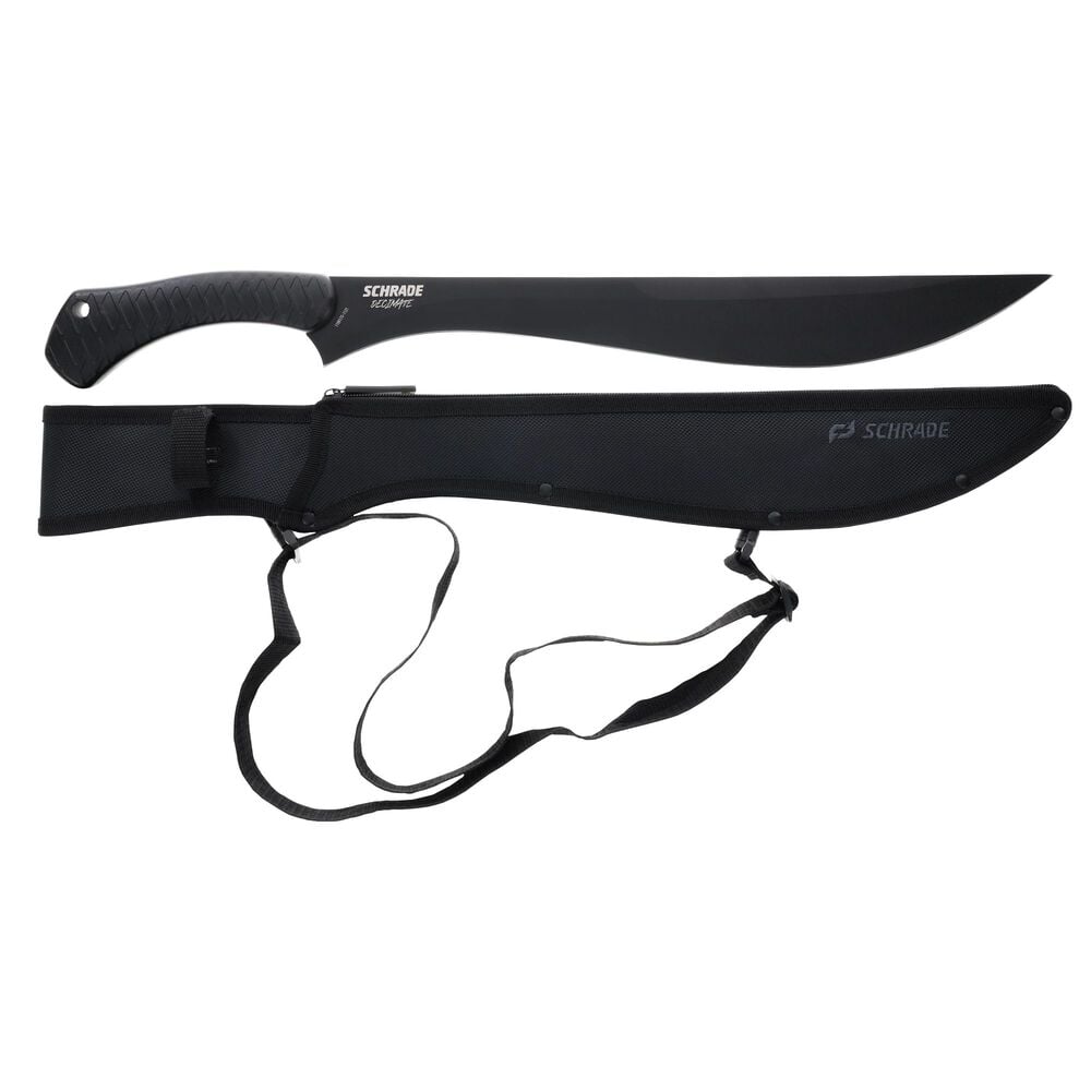 Schrade Decimate Brush Sword Fixed Blade Knife 16.25" Scimitar Plain Edge - Image 4