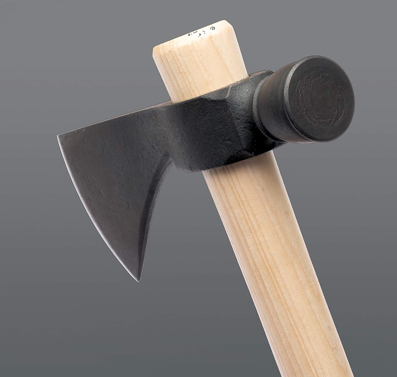 Cold Steel Pipe Hawk Tomahawk 1055 Carbon Steel Blade American Hickory Handle Black/Natural Wood - Image 2