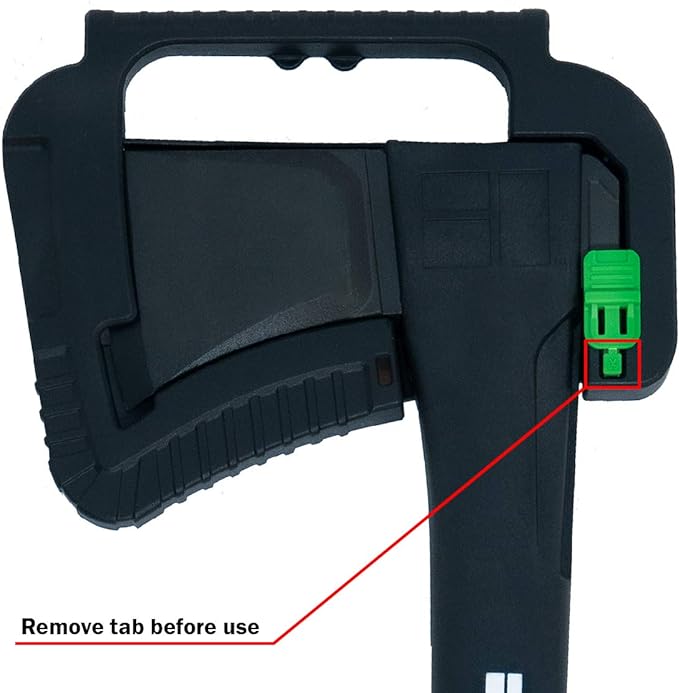 Hooyman Splitting Axe 1065 High Carbon Steel Blade Fiberglass Handle Black/Green - Image 3