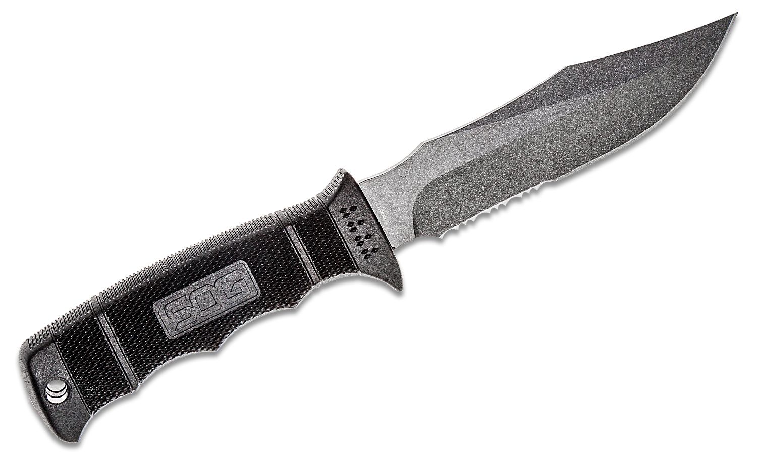SOG SEAL Pup Fixed Blade 4.75" Clip Point Partially Serrated - Image 2