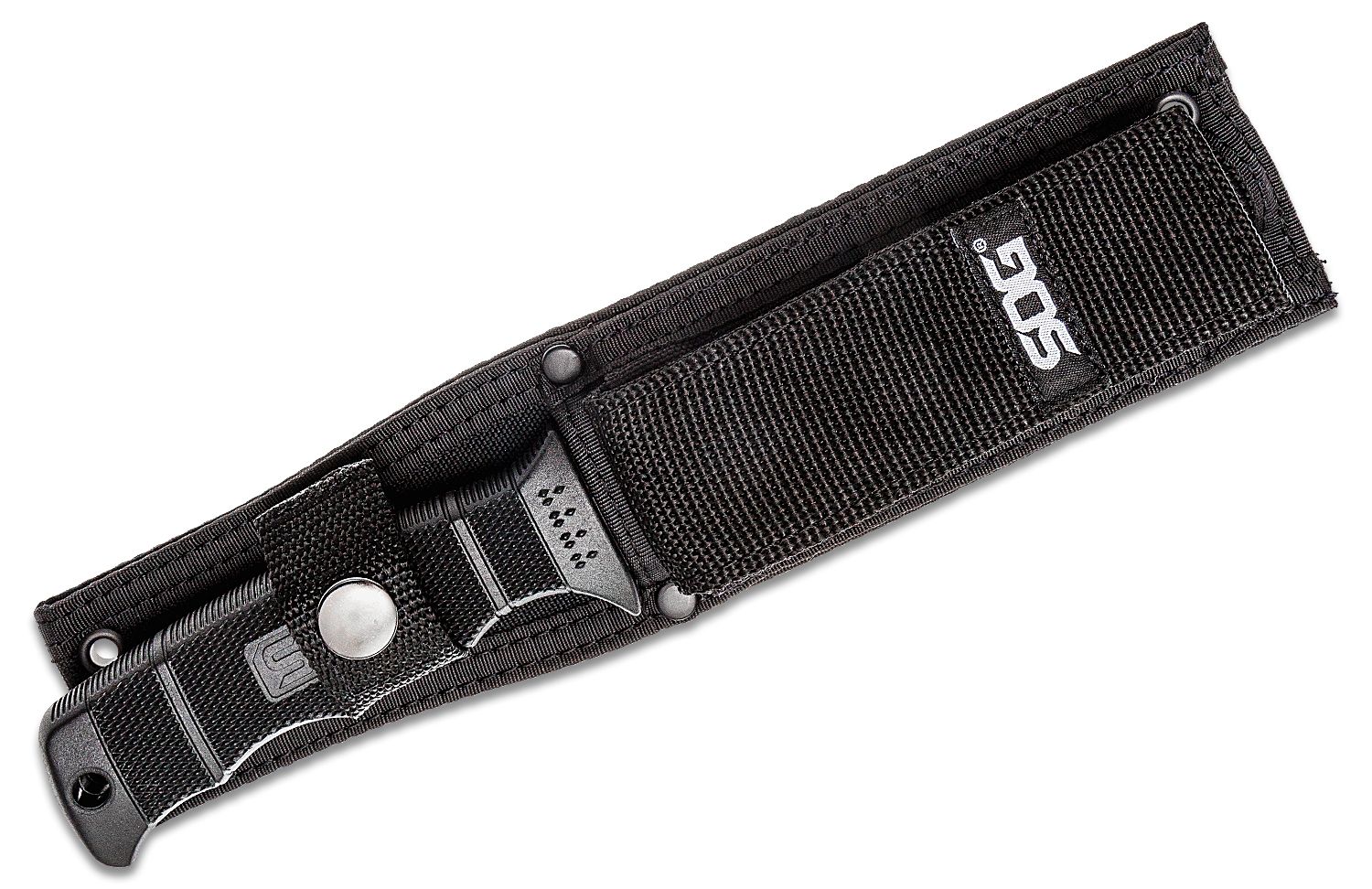 SOG SEAL Pup Fixed Blade 4.75" Clip Point Partially Serrated - Image 3