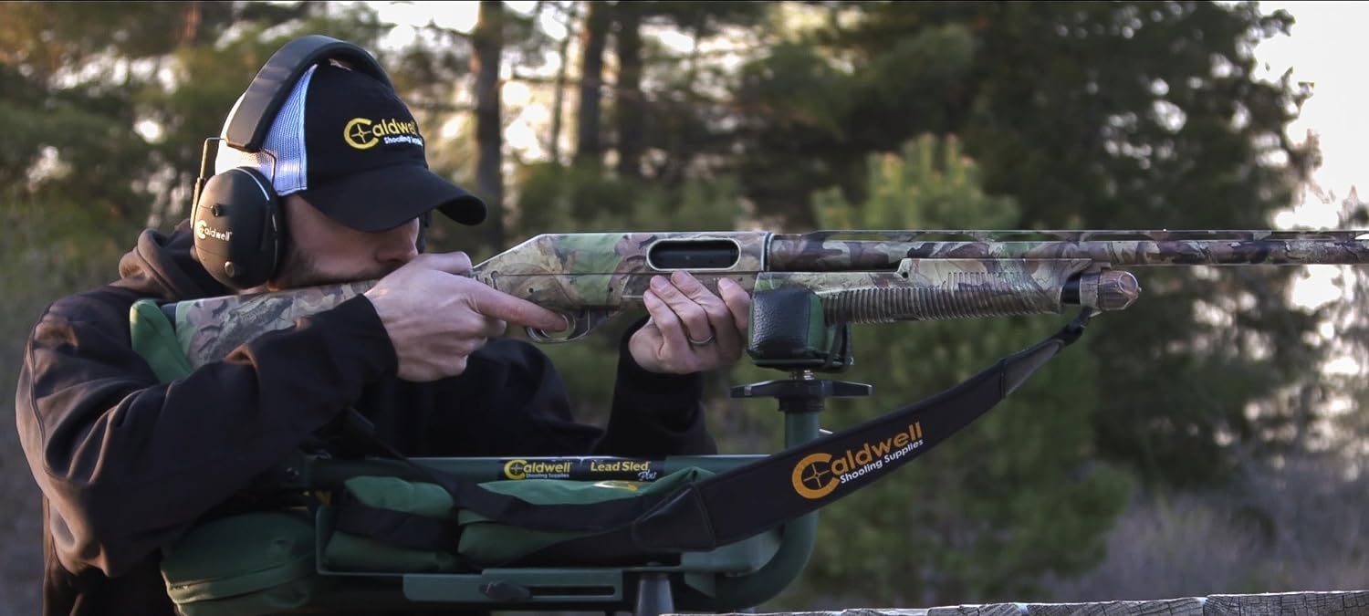 Caldwell Lead Sled Shooting Rest Weighted Bag Unfilled Nylon Black/Green - Image 3