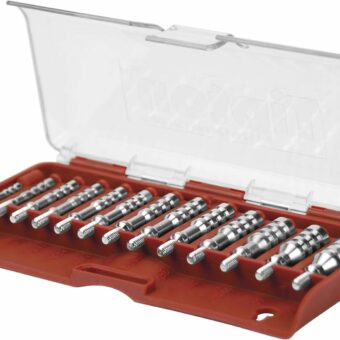 Tipton Ultra 13 Piece Cleaning Jag Set Nickel Plated Brass 17 - 45 Caliber 8-32 Thread (17 Caliber has 5-40 Thread)