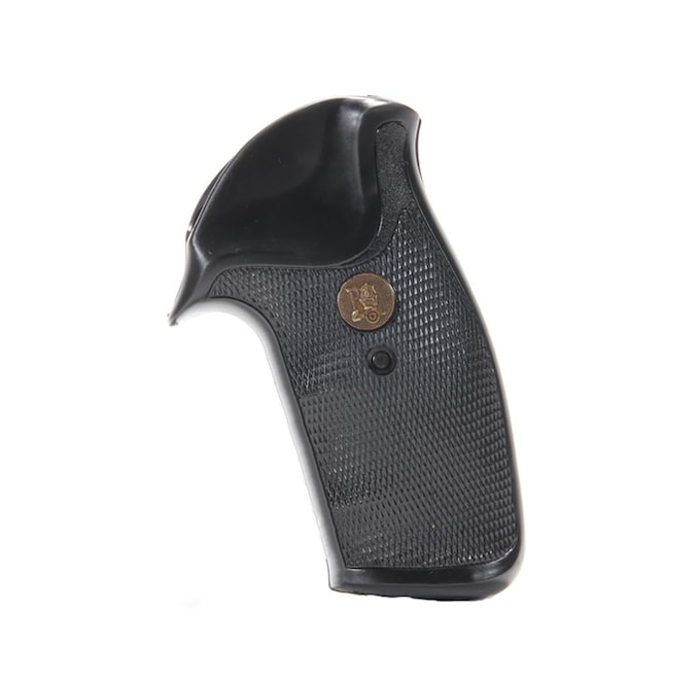 Pachmayr Compac Professional Round Butt Grips S&W 10 K-Frame, 11 K-Frame Rubber Black - Image 2