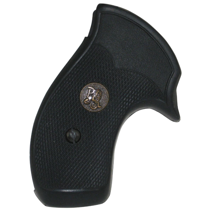 Pachmayr Compac Professional Round Butt Grips S&W 10 K-Frame, 11 K-Frame Rubber Black - Image 3