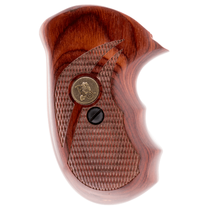 Pachmayr Renegade Grips S&W 30 J-Frame, 31 J-Frame Wood Laminate Rosewood Checkered - Image 3