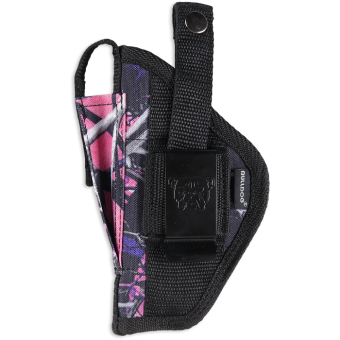 Bulldog Cases Muddy Girl Belt Clip Holster Right Hand Most Small Frame Revolvers with 2" - 2 1/2" Barrel Nylon Muddy Girl Camo