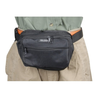 Bulldog Cases Fanny Pack Holster Ambidextrous Nylon Black Medium