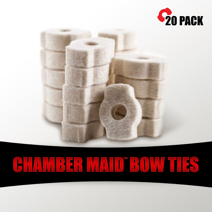 Pro-Shot Chamber Maid Bow Tie (Bolt Action Rifle) Felt Cleaning Swabs Pack of 20 - Image 2