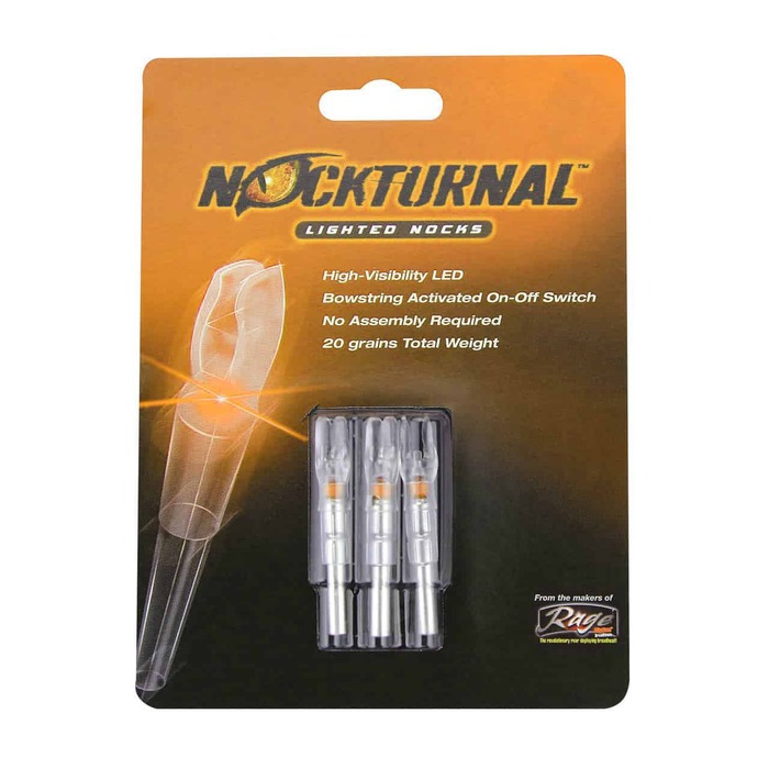 Nockturnal G Lighted Nock Orange (.166 Diameter) Pack of 3