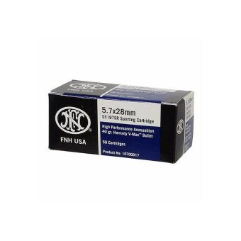 FNH Ammunition 5.7X28mm FN 40 Grain V-Max Polymer Tipped 50 Count