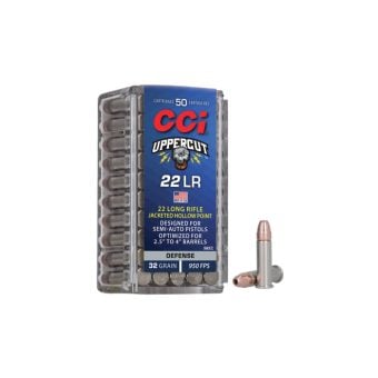 CCI Ammunition 22 Long Rifle 32 Grain Jacketed Hollow Point 50 Count