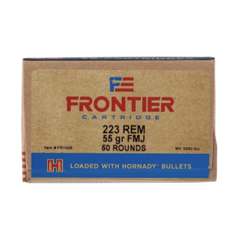 Frontier Ammunition 223 Remington 55 Grain Full Metal Jacket 50 Count