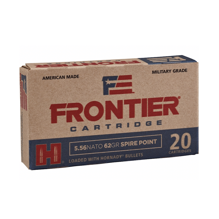 Frontier Ammunition 5.56x45mm NATO 62 Grain Soft Point 20 Count