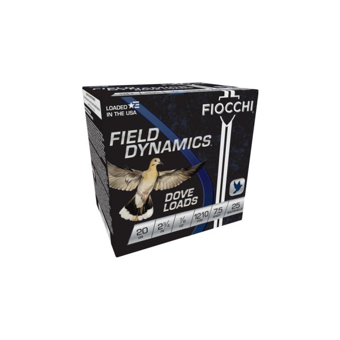 Fiocchi Ammunition 20 Gauge 2-3/4" 7/8 oz #7.5 Shot 25 Count