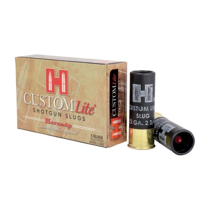 Hornady Ammunition 12 Gauge 2-3/4" 300 Grains Slug 5 Count