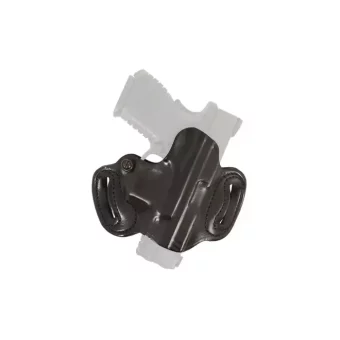 DeSantis Mini Slide Holster Right Hand Springfield XD9, Springfield XD 40 Premium Saddle Leather Black