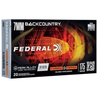 Federal Premium Fusion Ammunition 7mm Backcountry 175 Grain Polymer Tipped Box of 20