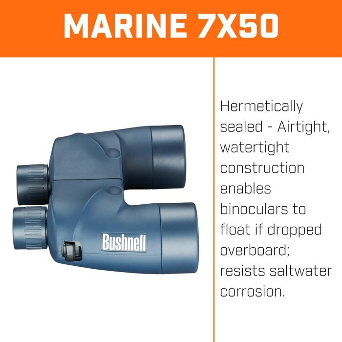 Bushnell Marine Series Binoculars 7x50mm Blue - Image 3