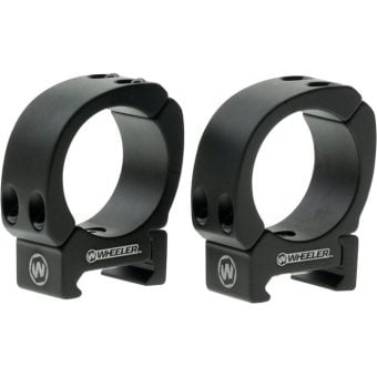 Wheeler Delta Series Sporter Weaver Style Scope Rings Matte Black 1" High