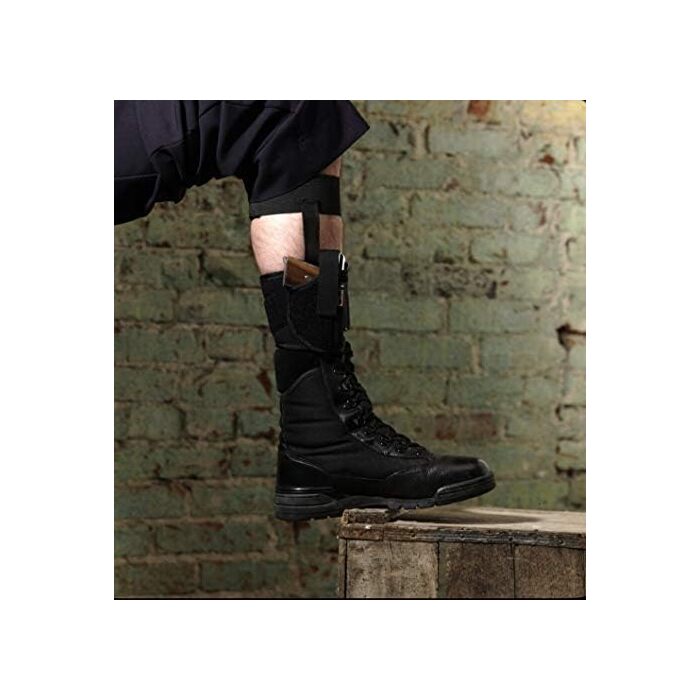 Uncle Mike's Ankle Holster Right Hand AMT Backup 45, Auto-Ordnance Pitbull Nylon Black - Image 2