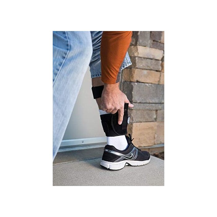 Uncle Mike's Ankle Holster Right Hand AMT Backup 45, Auto-Ordnance Pitbull Nylon Black - Image 5