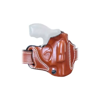 DeSantis Roscoe Cross Draw Cross Draw Holster Right Hand S&W J Frame 2" Premium Saddle Leather Tan