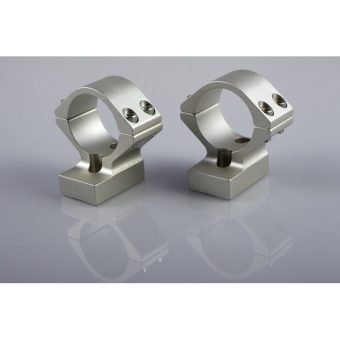 Talley Lightweight 2-Piece Scope Mount 30mm High Height Montana 1999 Silver