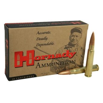 Hornady Ammunition 8x57mm JS Mauser 196 Grain Boat Tail Hollow Point 20 Count